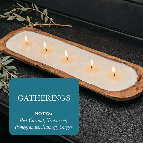 5 - Wick Dough Bowl Soy Candle - Gatherings - Freedom Ranch