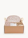 Bread Warmer & Basket Gift Set with Tea Towel - Flower - Freedom Ranch