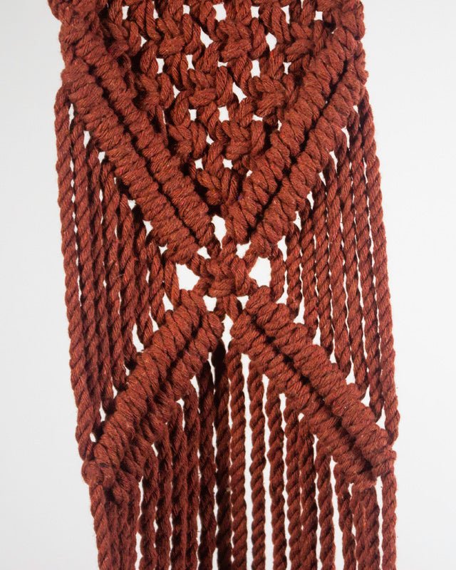 Mombacho Macrame Plant Holder | Tile Red - Freedom Ranch