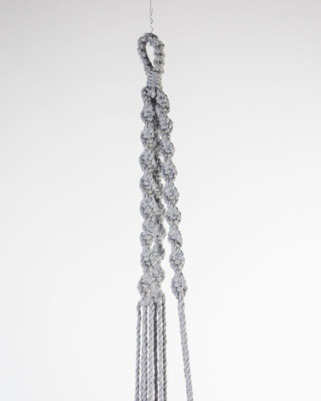 Santana Macrame Plant Holder | Gray - Freedom Ranch