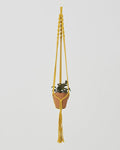Santana Macrame Plant Holder | Yellow - Freedom Ranch