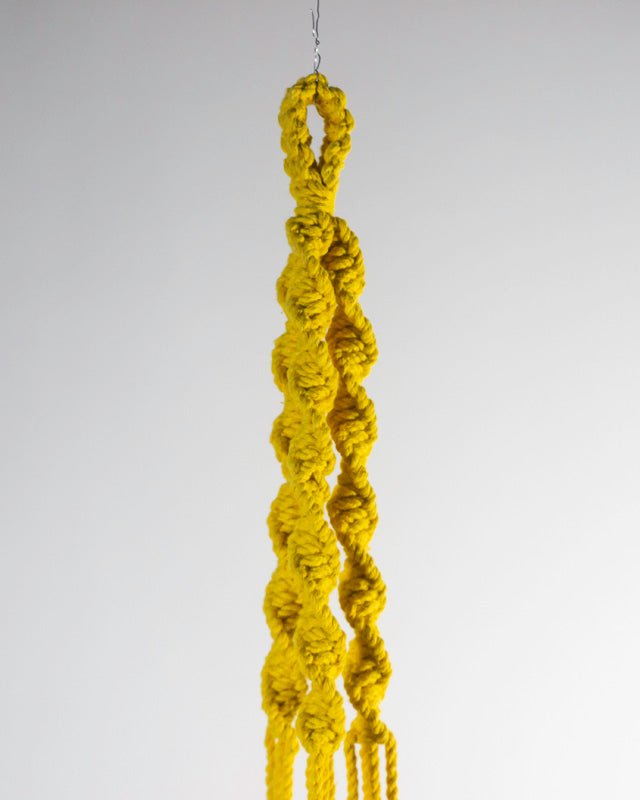 Santana Macrame Plant Holder | Yellow - Freedom Ranch